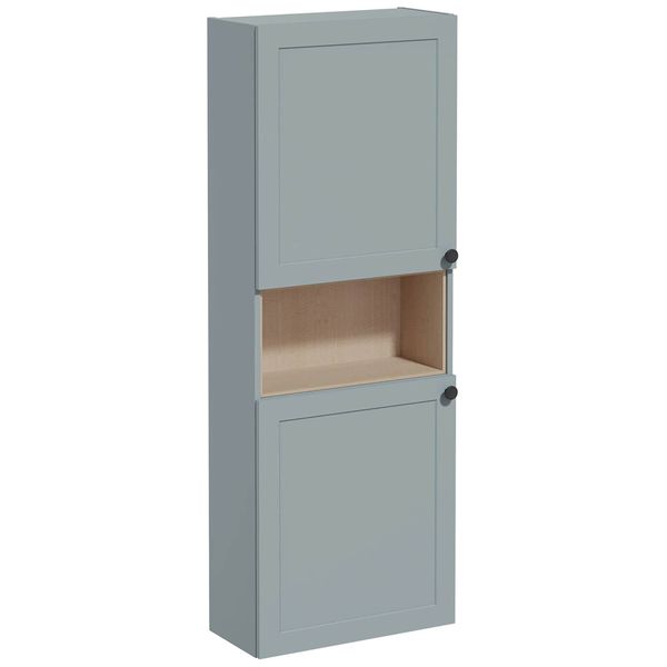 Additional image of VitrA Root Classic Wall Hung Tall Boy Unit with Open Shelf - 570 x 1550mm