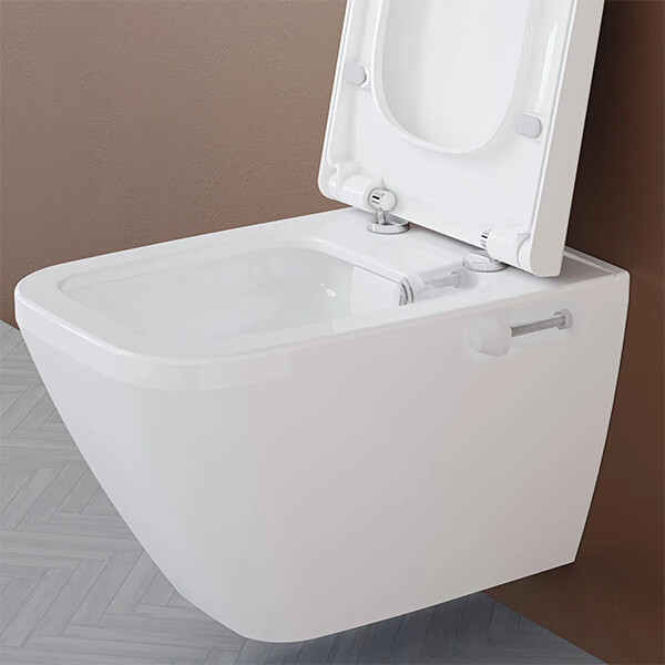 Additional image of VitrA Integra Rimless Wall Hung Toilet with Soft Close Seat - 365 x 545mm