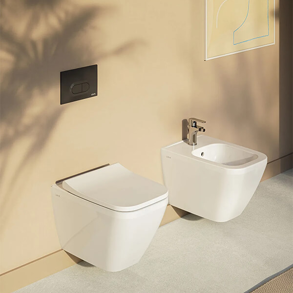 Additional image of VitrA Integra Integra Square Wall-Hung Bidet - 365 x 540mm