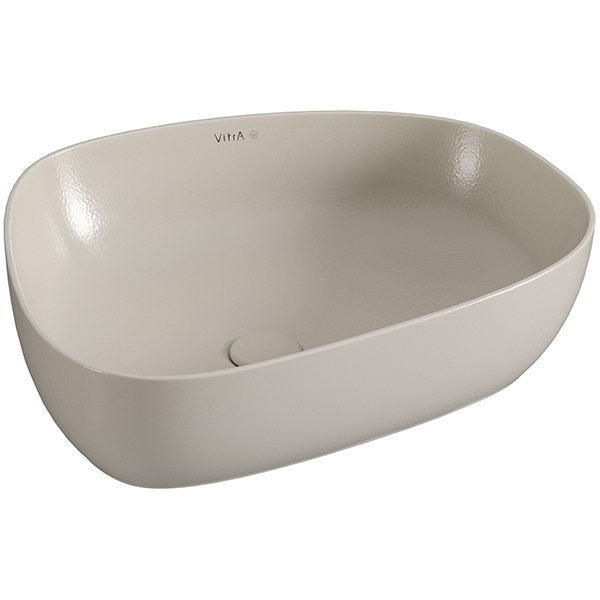 Vitra Recycled Pebble Countertop Washbasin - 570 x 450mm