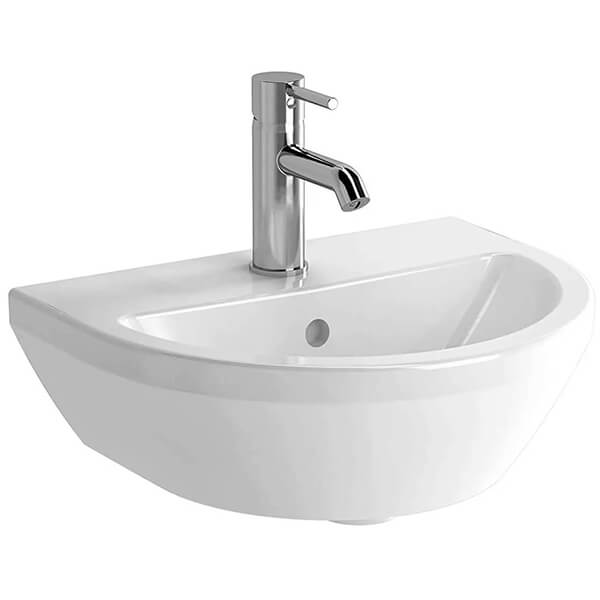 VitrA Integra 1 Taphole Contemporary Round Wall Hung Washbasin