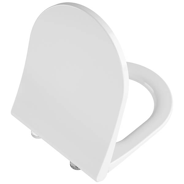 VitrA Universal White Slim Round Toilet Seat - Soft Close - 363 x 457mm