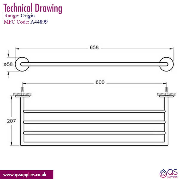 Technical drawing QS-V115661 / A44899