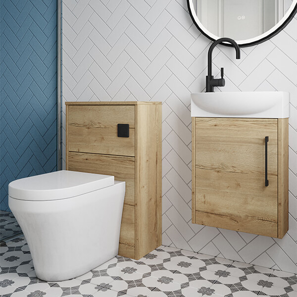 Alternate image of Nuie Deco Contemporary Cloakroom Suite
