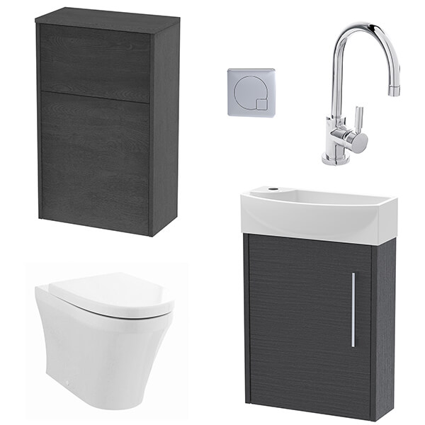 Nuie Deco Contemporary Cloakroom Suite