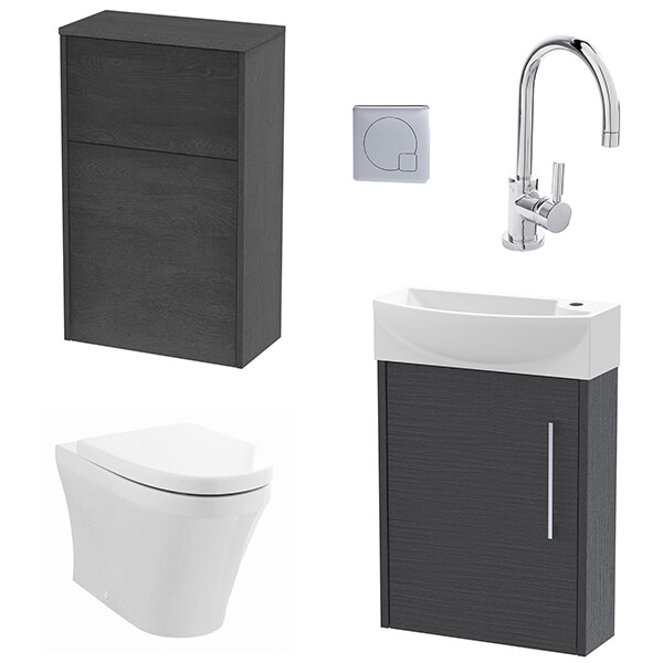 Alternate image of Nuie Deco Contemporary Cloakroom Suite