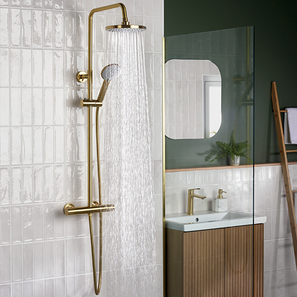 Alternate image of Bristan Buzz Thermostatic Bar Shower with Rigid Riser