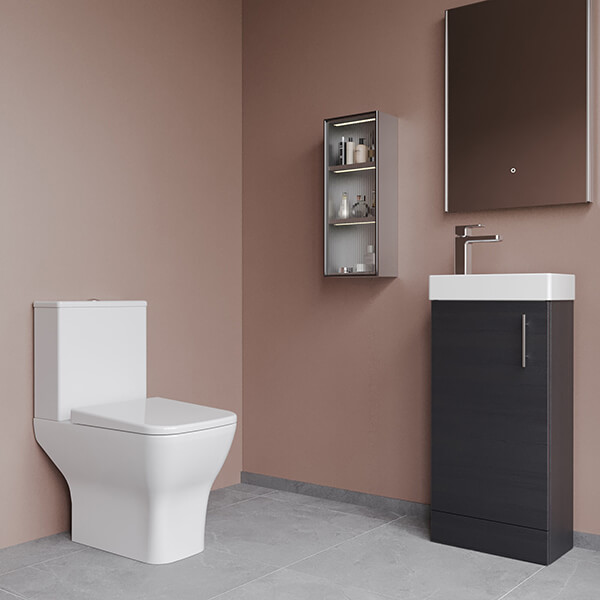 Alternate image of Nuie Deco Modern Floorstanding Vanity Unit with Toilet Pack