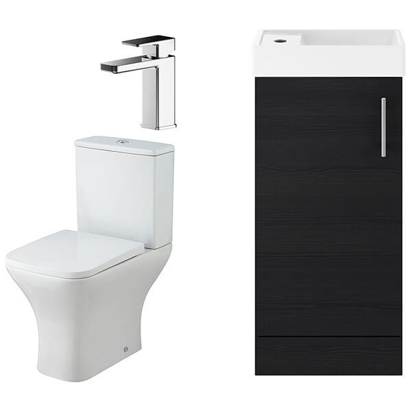 Alternate image of Nuie Deco Modern Floorstanding Vanity Unit with Toilet Pack
