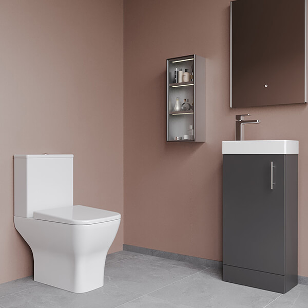 Alternate image of Nuie Deco Modern Floorstanding Vanity Unit with Toilet Pack