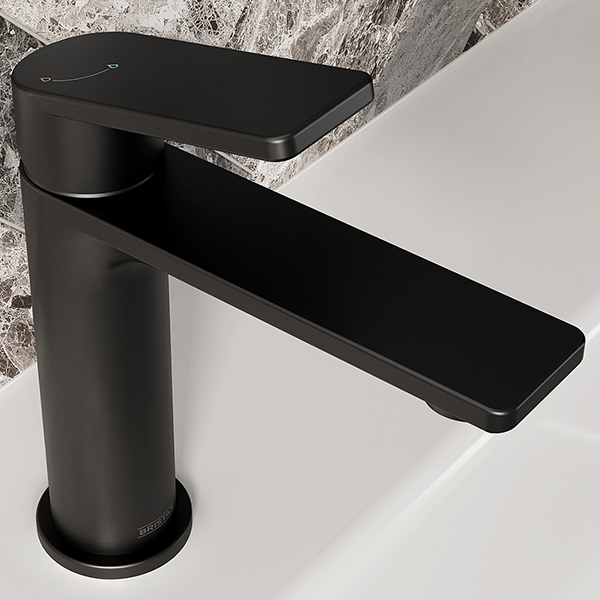 Alternate image of Bristan Frammento Eco Start Basin Mixer Tap with Clicker Waste - Flat Handle and Spout