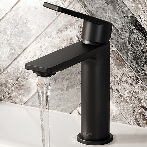 Alternate image of Bristan Frammento Eco Start Basin Mixer Tap with Clicker Waste - Flat Handle and Spout