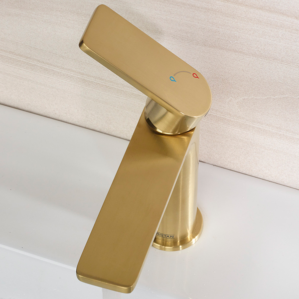 Alternate image of Bristan Frammento Eco Start Basin Mixer Tap with Clicker Waste - Flat Handle and Spout