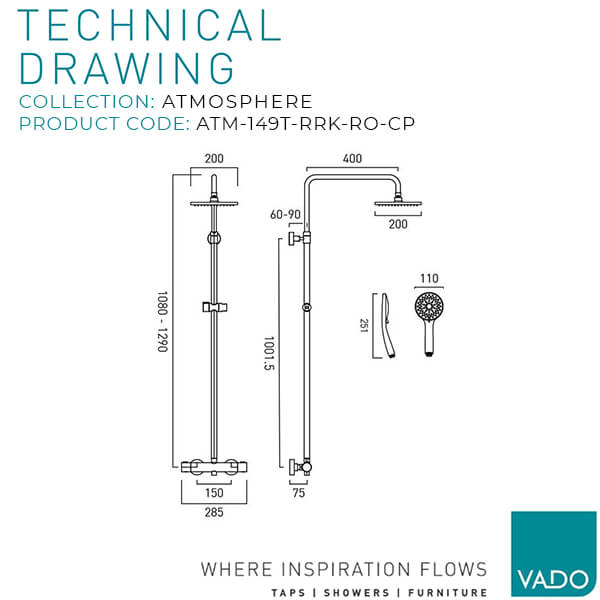 Technical drawing QS-V115041 / ATM-149T-RRK-RO-CP