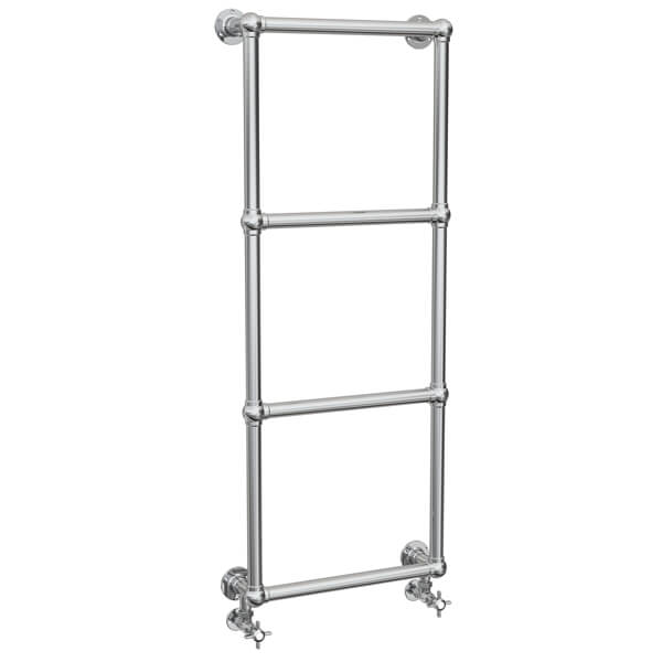 Vogue Ballerina Wall-Mounted Chrome Traditional Towel Rail - 1275mm Height - Four Bars