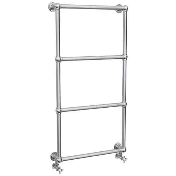 Additional image of Vogue Ballerina Wall-Mounted Chrome Traditional Towel Rail - 1275mm Height - Four Bars