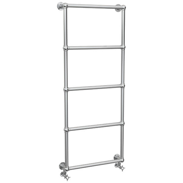 Vogue Ballerina Wall-Mounted Traditional Towel Rail - Brass - 1575mm Height