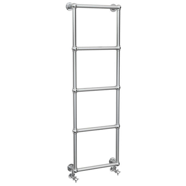 Additional image of Vogue Ballerina Wall-Mounted Traditional Towel Rail - Brass - 1575mm Height