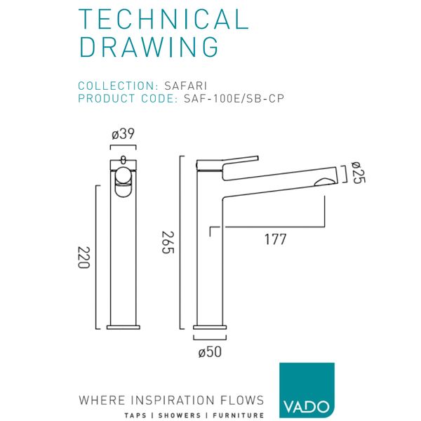 Technical drawing QS-V116270 / SAF-100E/SB-CP