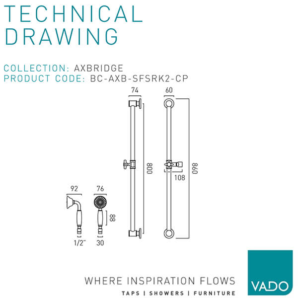 Technical drawing QS-V115033 / BC-AXB-SFSRK2-CP