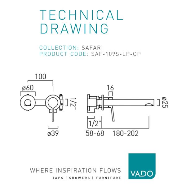 Technical drawing QS-V116274 / SAF-109S-LP-CP
