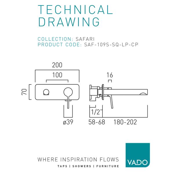 Technical drawing QS-V116275 / SAF-109S-SQ-LP-CP