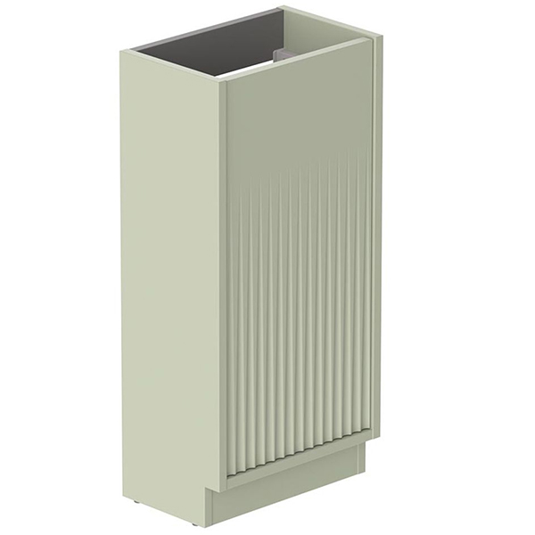 Alternate image of Vado Safari Floorstanding Semi-Fluted Cloakroom Vanity Unit - 1 Door - 382 x 800mm