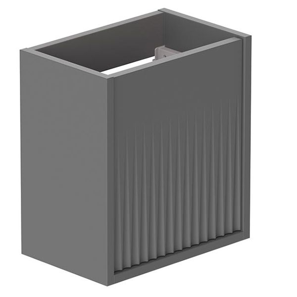 Alternate image of Vado Safari Semi-Fluted Wall Hung Cloakroom Vanity Unit - 1 Door - 382 x 415mm