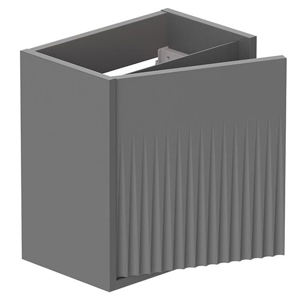 Alternate image of Vado Safari Semi-Fluted Wall Hung Cloakroom Vanity Unit - 1 Door - 382 x 415mm