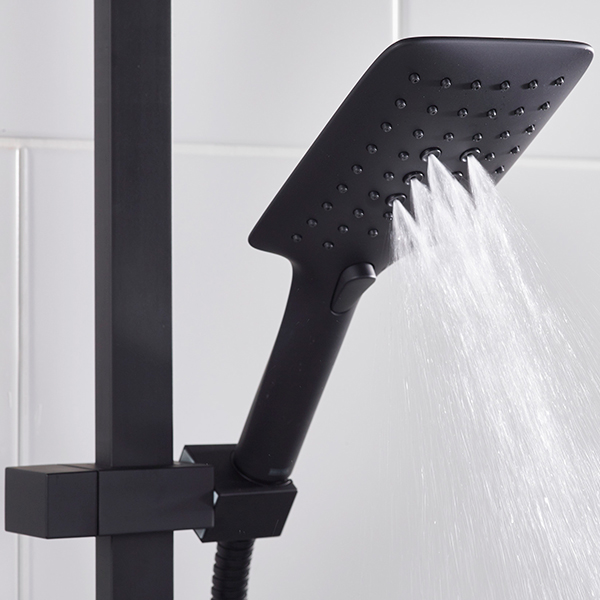 Alternate image of Bristan ABS Square Handheld Shower - Push Button - 3 Spray Mode