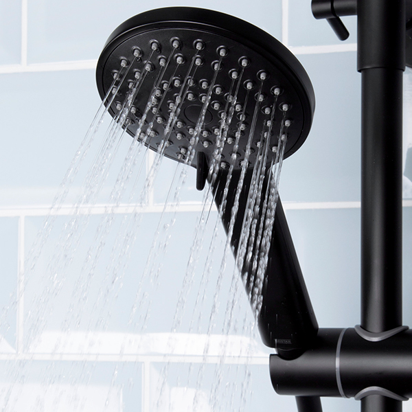 Alternate image of Bristan ABS Round Shower Handset - Rub Clean Nozzles - Three Spray Modes