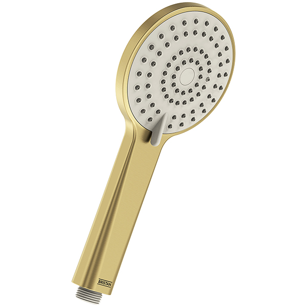 Alternate image of Bristan ABS Round Shower Handset - Rub Clean Nozzles - Three Spray Modes