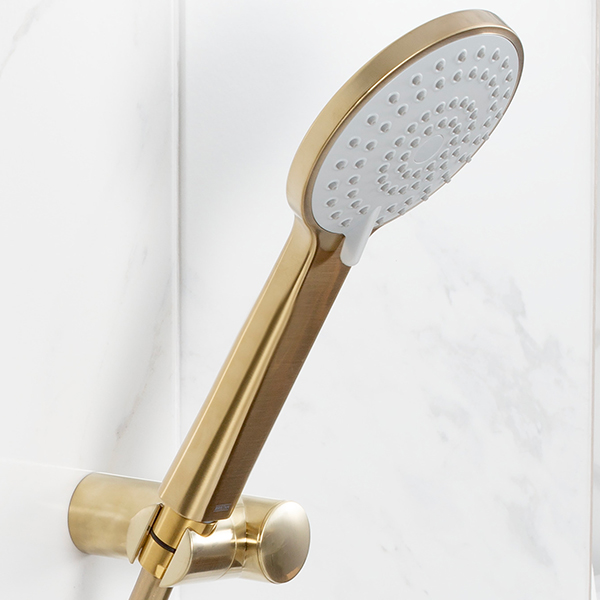 Alternate image of Bristan ABS Round Shower Handset - Rub Clean Nozzles - Three Spray Modes