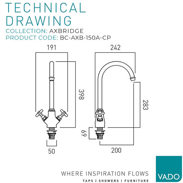 Technical drawing QS-V115045 / BC-AXB-150A-CP
