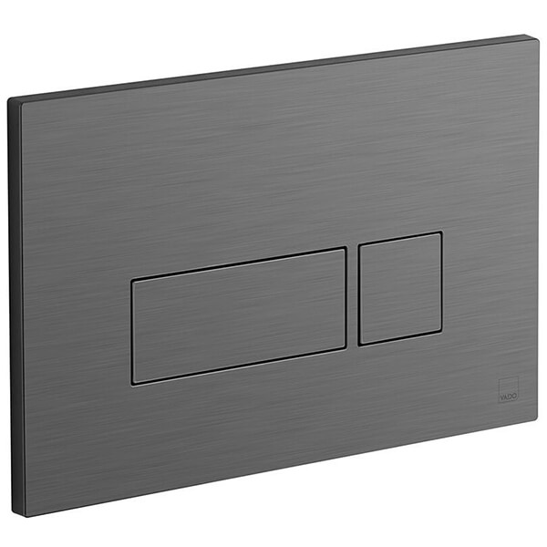 Alternate image of Vado Individual Rectangular Pneumatic Dual Flush Plate Trim Kit -  245 x 160mm