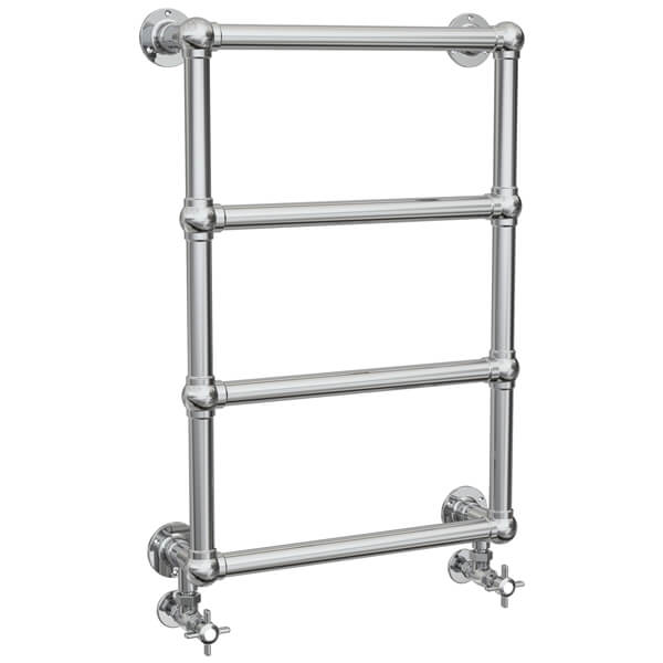 Vogue Ballerina Wall Hung Chrome Finish Traditional Towel Rail - Mild Steel - 498mm Width