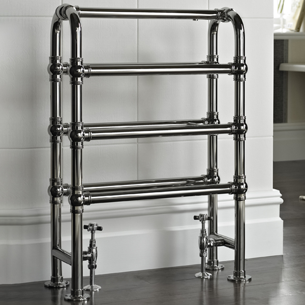 Additional image of Vogue Arcadia Floorstanding Traditional Towel Rail - 600 x 850mm - Chrome
