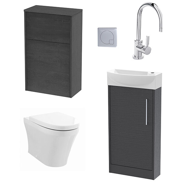 Alternate image of Nuie Deco Contemporary Floorstanding Cloakroom Pack