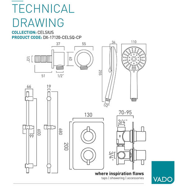 Technical drawing QS-V115036 / DX-17120-CELSQ-CP