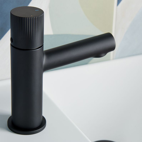 Alternate image of Vado Safari Monobloc Basin Mixer Tap with Fluted Knob Handle - Deck Mounted