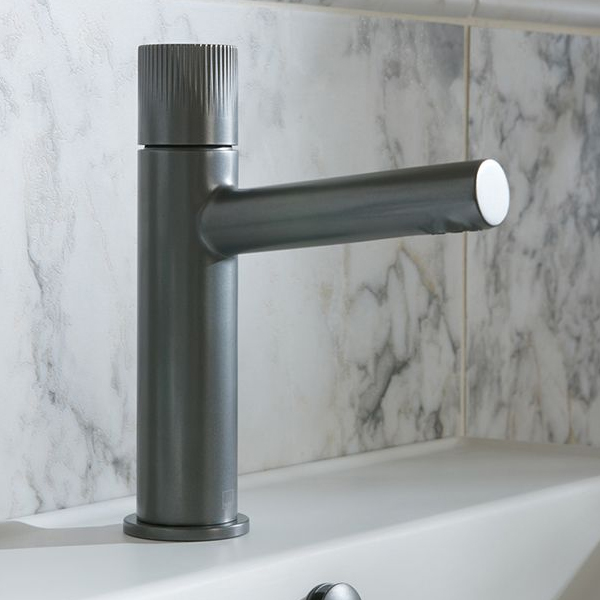 Alternate image of Vado Safari Monobloc Basin Mixer Tap with Fluted Knob Handle - Deck Mounted