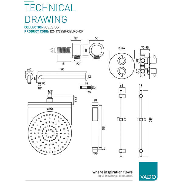 Technical drawing QS-V115037 / DX-172250-CELRO-CP