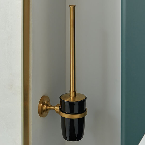 Alternate image of Vado Axbridge Traditional Toilet Brush and Ceramic Holder
