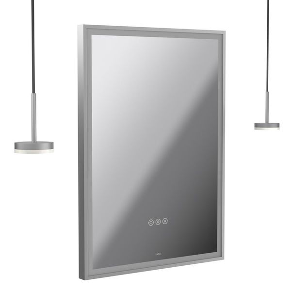 Alternate image of Vado Safari Rectangular Borderlit LED Mirror and Pendant Lights