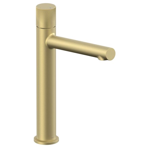 Additional image of Vado Safari Monobloc Tall Basin Mixer Tap - Fluted Knob Handle - 283mm High