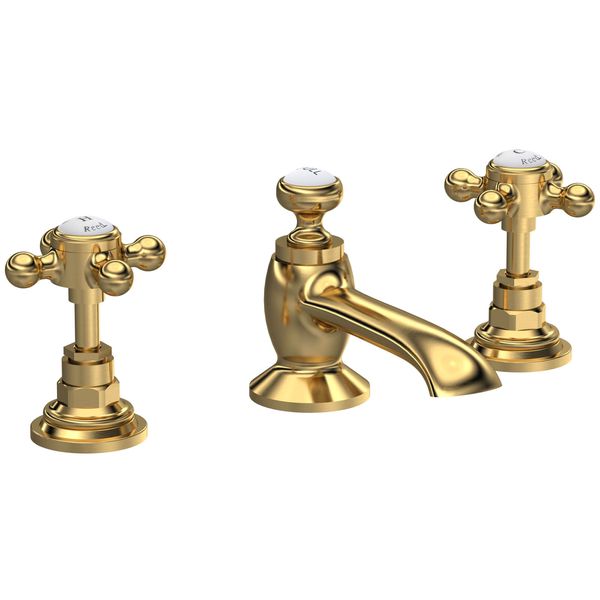 Alternate image of Hudson Reed Topaz 3 Hole Traditional Basin Mixer Tap with Pop-Up Waste - Crosshead Handles