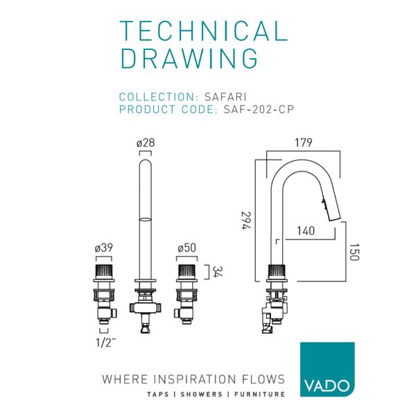 Technical drawing QS-V116284 / SAF-202-CP