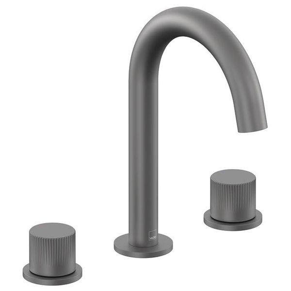 Alternate image of Vado Safari 3 Hole Contemporary Basin Mixer Tap with Curved Spout - Deck Mounted