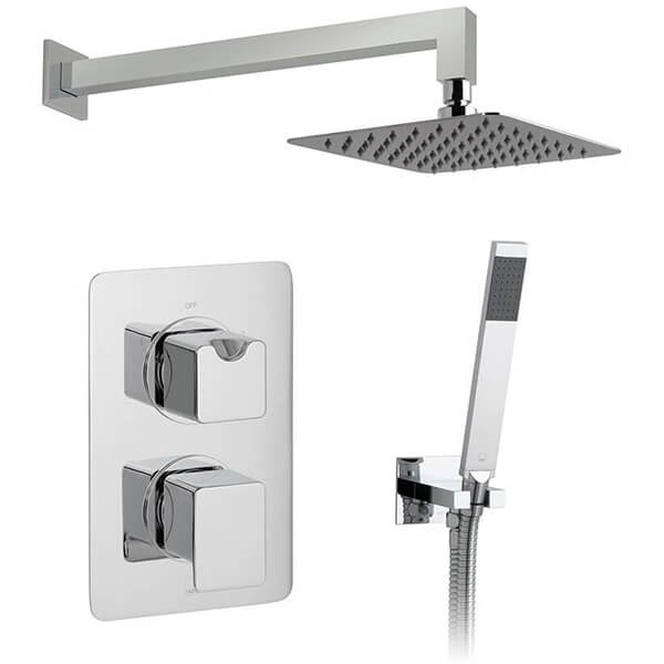 Vado Phase 2 Outlet Chrome Thermostatic Shower Package with Mini Shower Kit