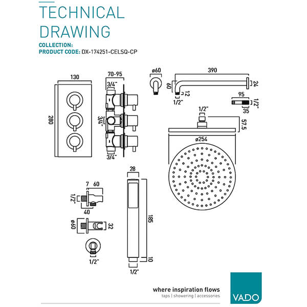 Technical drawing QS-V115051 / DX-174251-CELSQ-CP